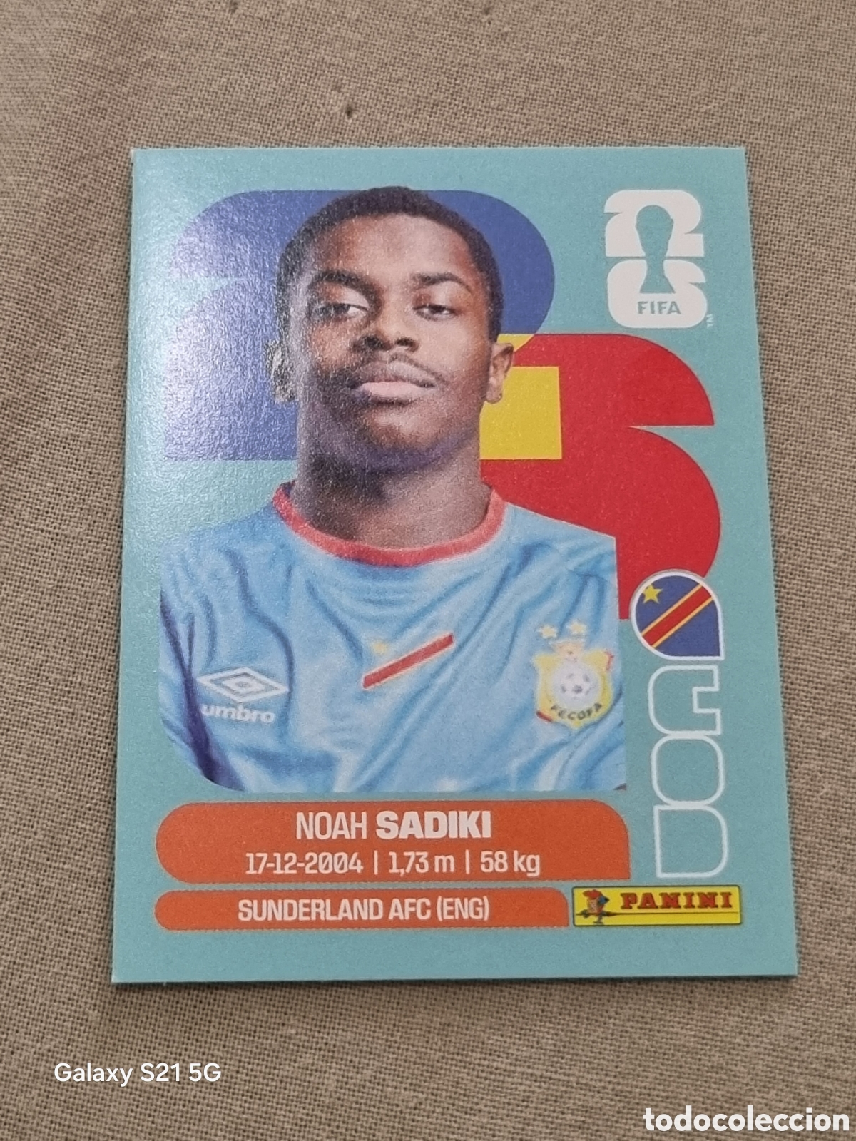 Coleccionismo Cromos antiguos: 12 - SADIKI , CONGO FIFA WORLD CUP 2026