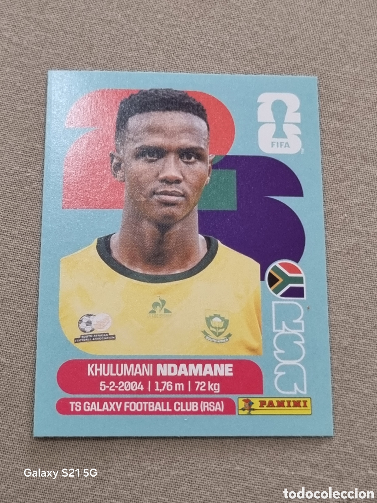 Coleccionismo Cromos antiguos: 7 - NDAMANE , SUD&Aacute;FRICA FIFA WORLD CUP 2026
