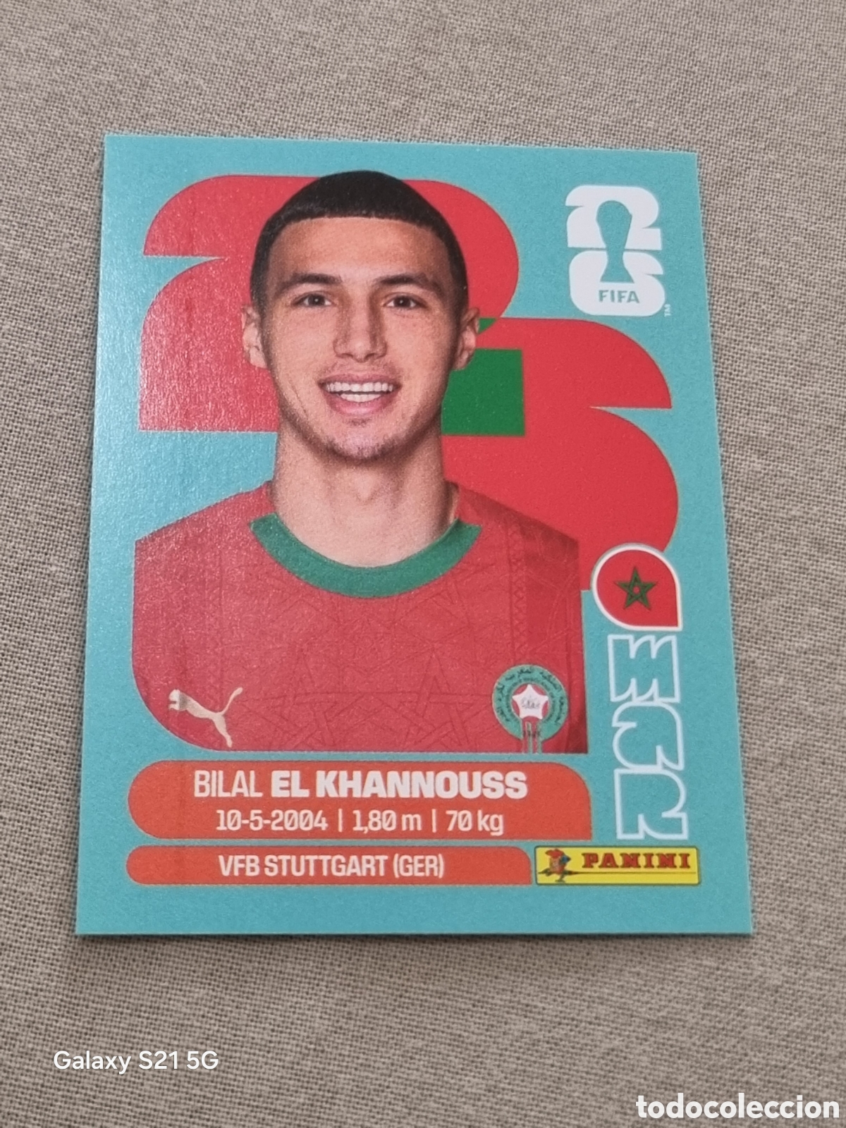 Coleccionismo Cromos antiguos: 14 - EL KHANNOUSS , MARRUECOS FIFA WORLD CUP 2026