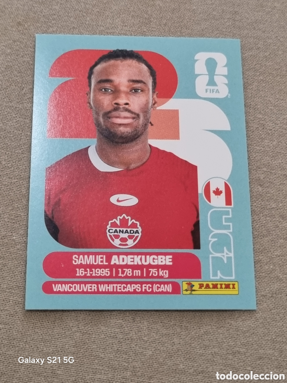 Coleccionismo Cromos antiguos: 5 - ADEKUGBE , CANAD&Aacute; FIFA WORLD CUP 2026