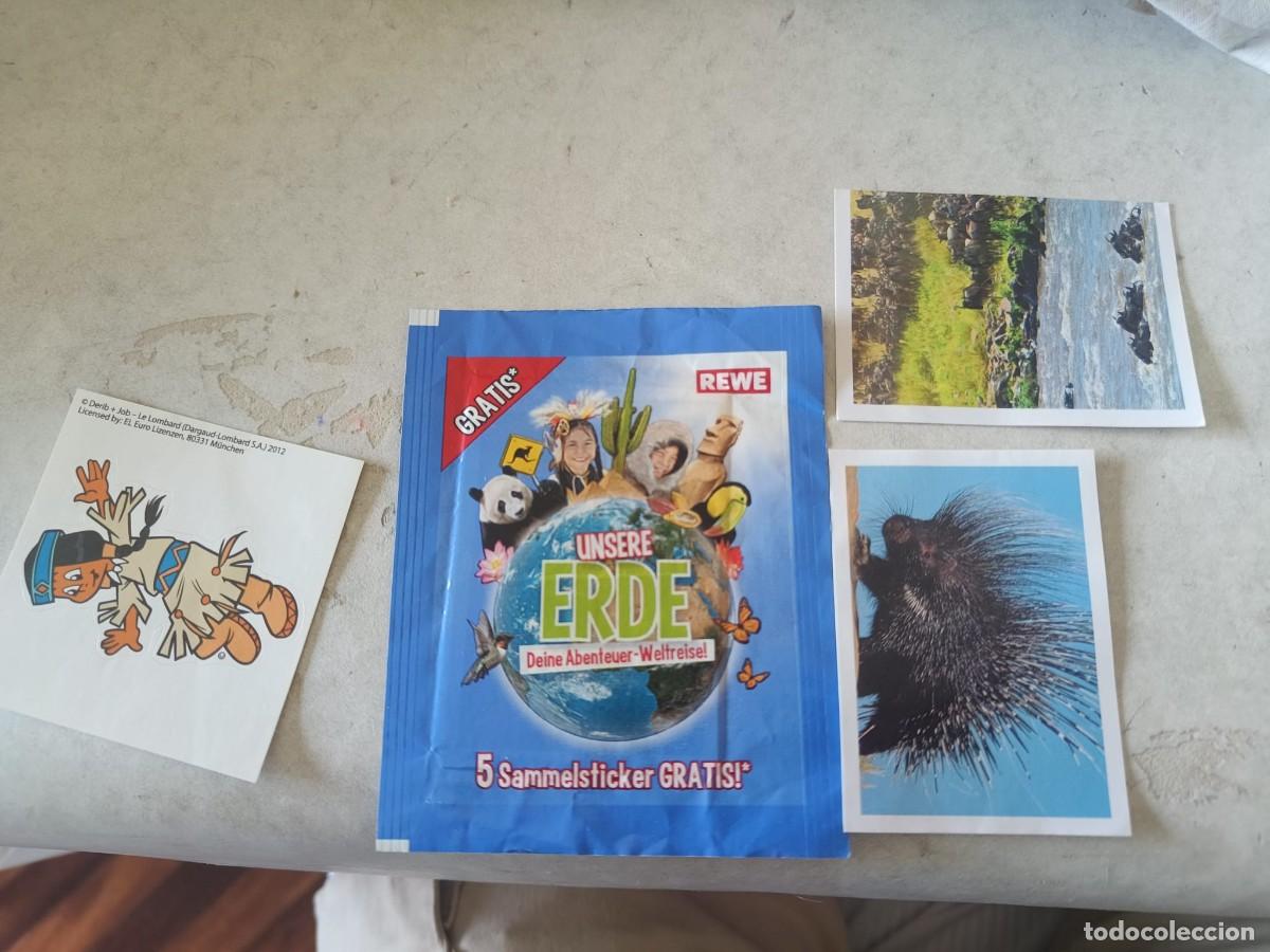 Coleccionismo Cromos antiguos: Lote de cromos ERDE muy raros y escasos + pegatina avery pocahontas. Un sobre sin abrir.