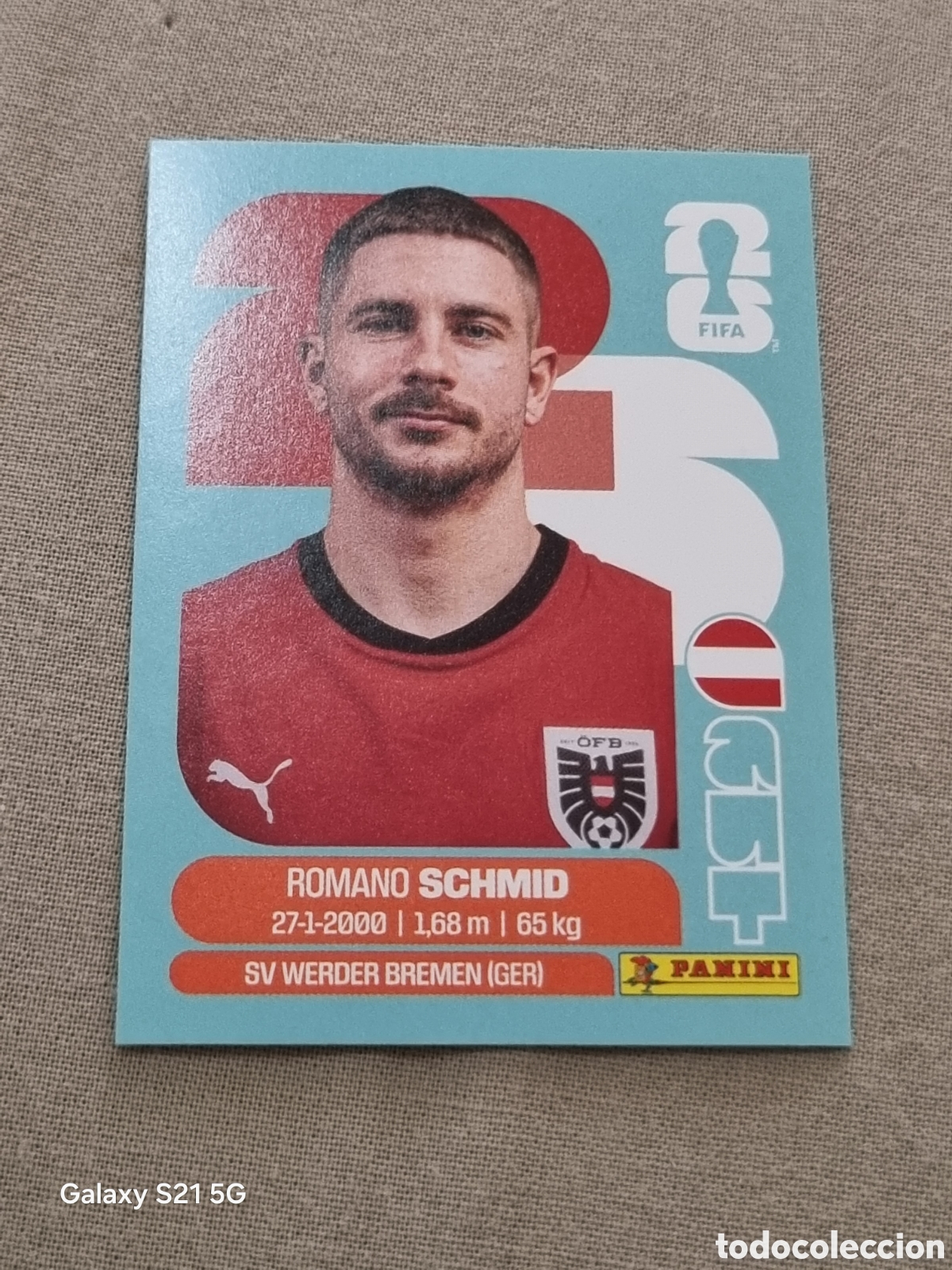 Coleccionismo Cromos antiguos: 16 - SCHMID , AUSTRIA FIFA WORLD CUP 2026