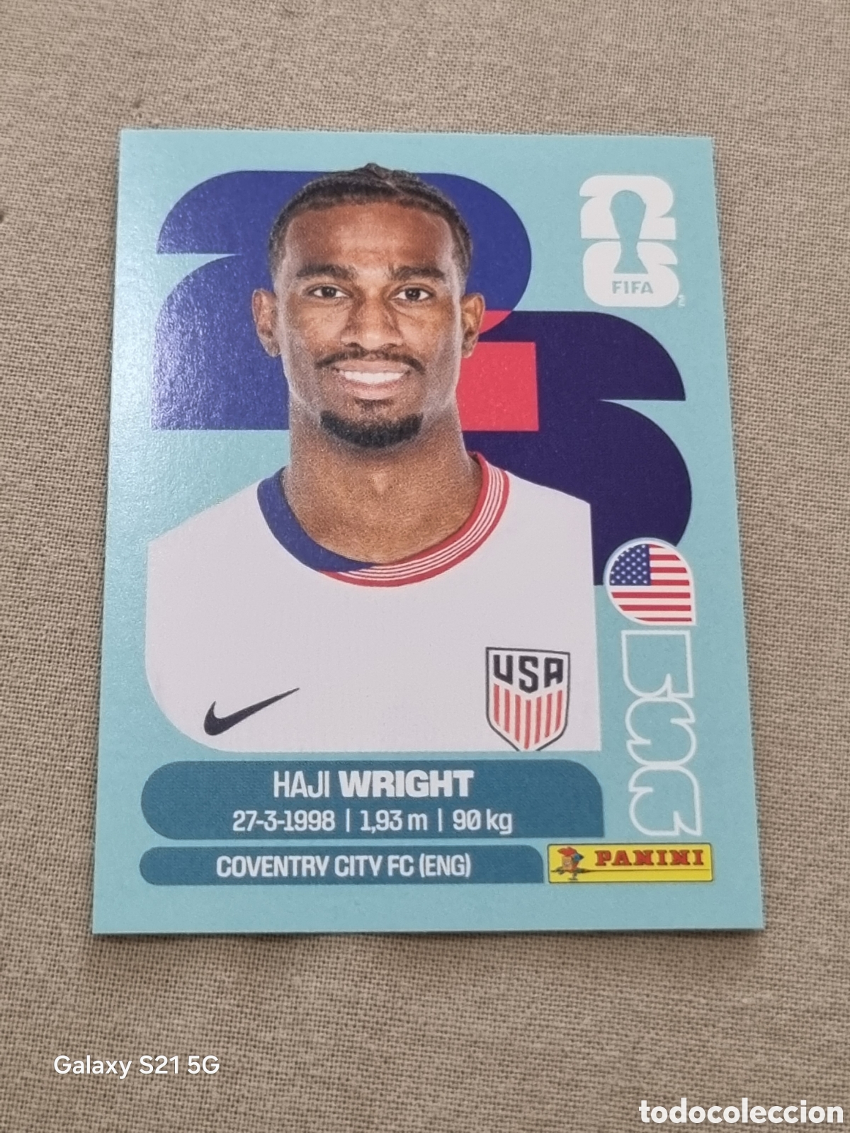 Coleccionismo Cromos antiguos: 19 - WRIGHT, ESTADOS UNIDOS FIFA WORLD CUP 2026