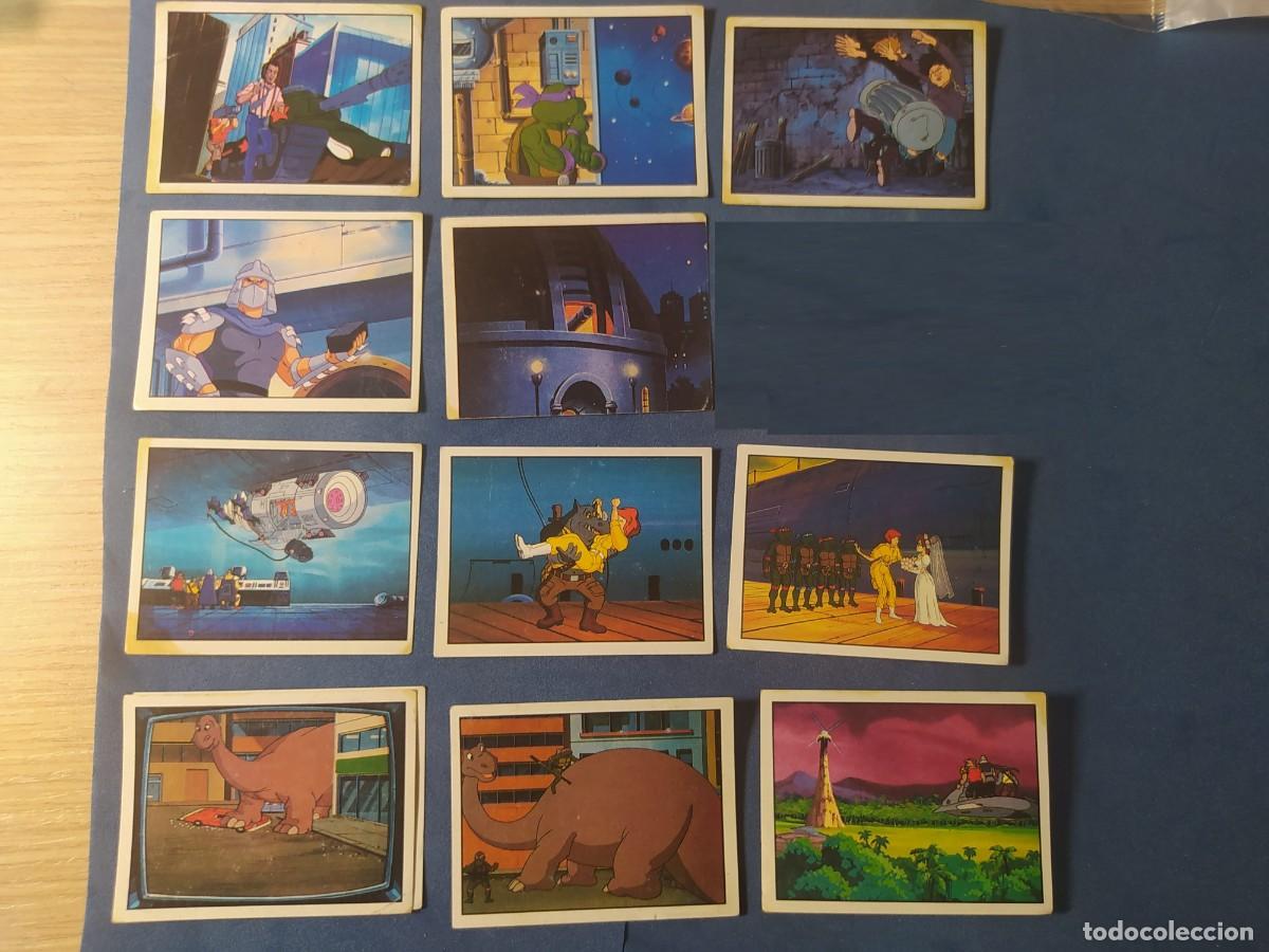Collectable Antique Stickers: 11 cromos TORTUGAS NINJA 1990 - 'Teenage mutant hero'