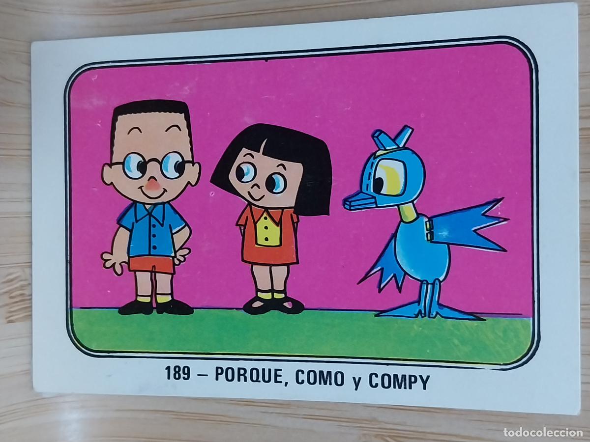 Coleccionismo Cromos antiguos: COMPY PORQUE COMO FESTIVAL A&Ntilde;O 1971 FHER CROMO 189 RECUPERADO HANNA BARBERA