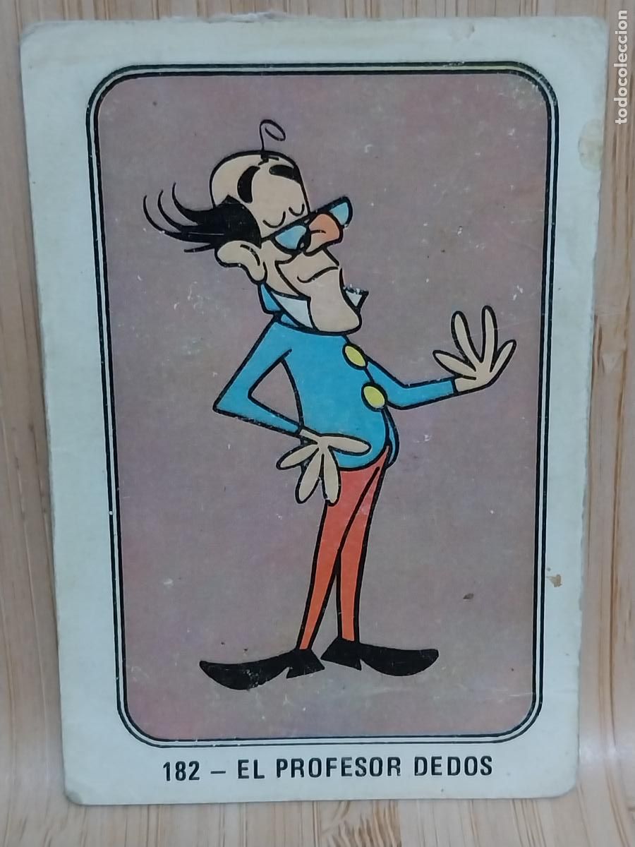 Coleccionismo Cromos antiguos: PROFESOR DEDOS FESTIVAL A&Ntilde;O 1971 FHER CROMO 182 RECUPERADO HANNA BARBERA