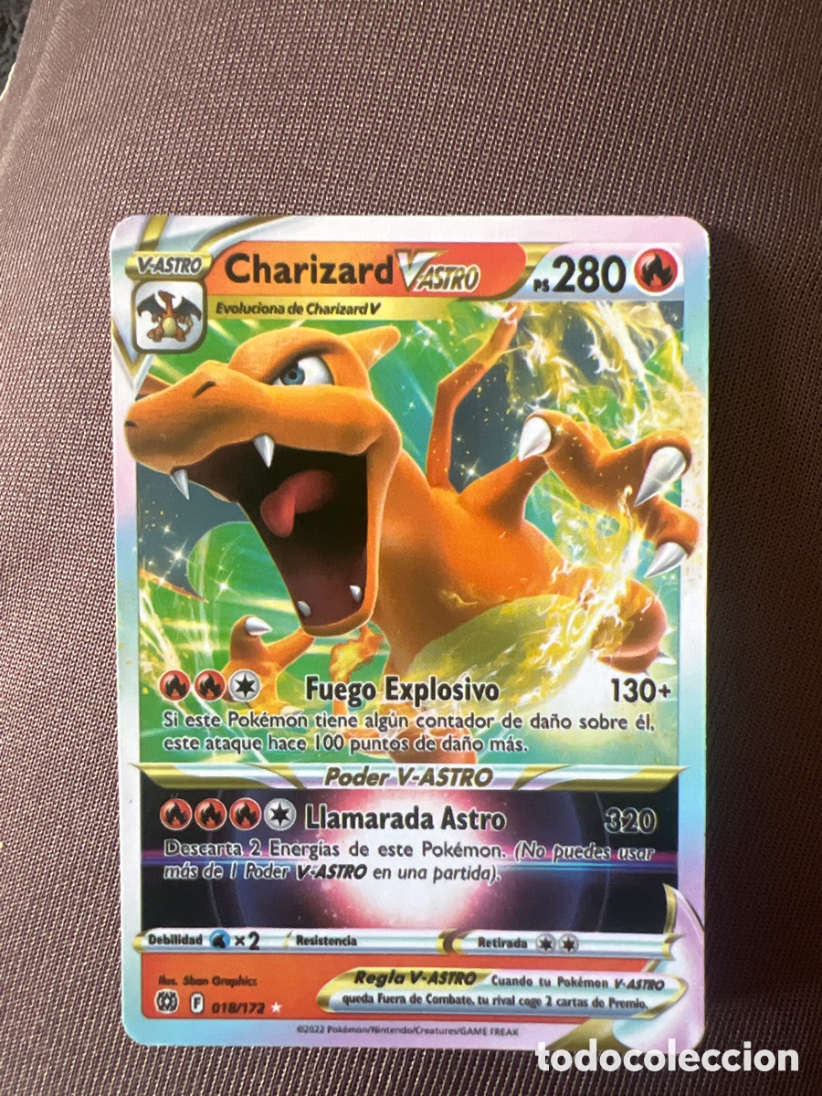 Coleccionismo Cromos antiguos: Charizard v astro 018/172