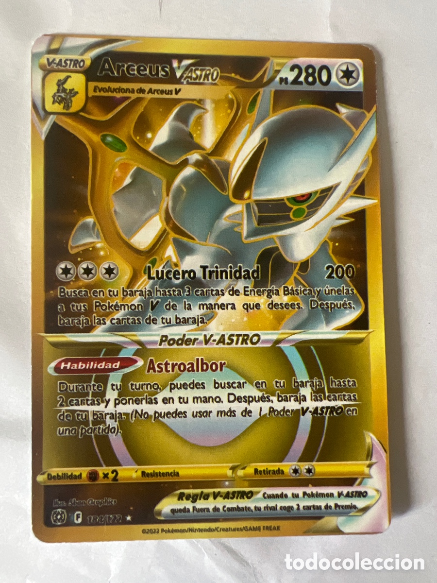 Coleccionismo Cromos antiguos: Arceus v astro 123/172 y 184/172