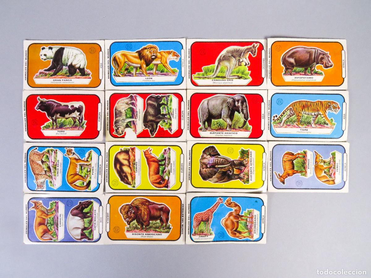 Coleccionismo Cromos antiguos: 15 cromos Animales del Mundo Ed Ruiz Romero 1972 Chocolate crema Zahor ver fotos