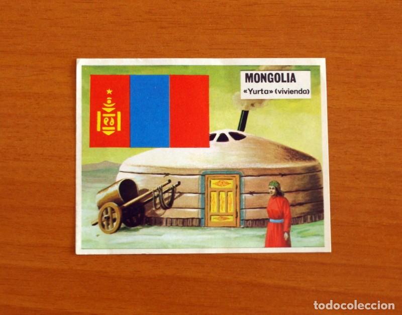 Coleccionismo Cromos antiguos: Asia y sus Habitantes -N&ordm; 36 Mongolia - Yurta, Vivienda -Editorial Maga A&ntilde;o 1972 -Cromo Nunca Pegado