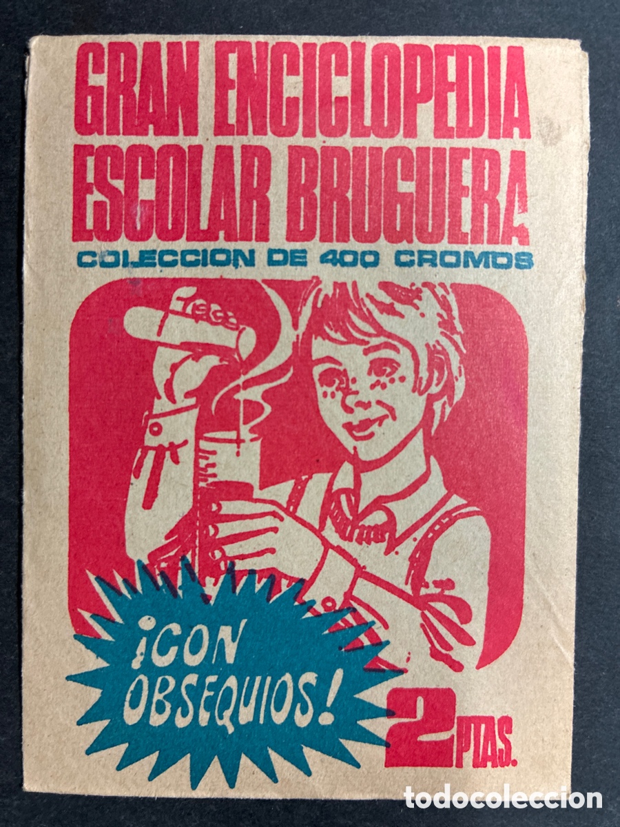 Coleccionismo Cromos antiguos: SOBRE CROMOS SIN ABRIR ALBUM ENCICLOPEDIA ESCOLAR EDITORIAL BRUGUERA