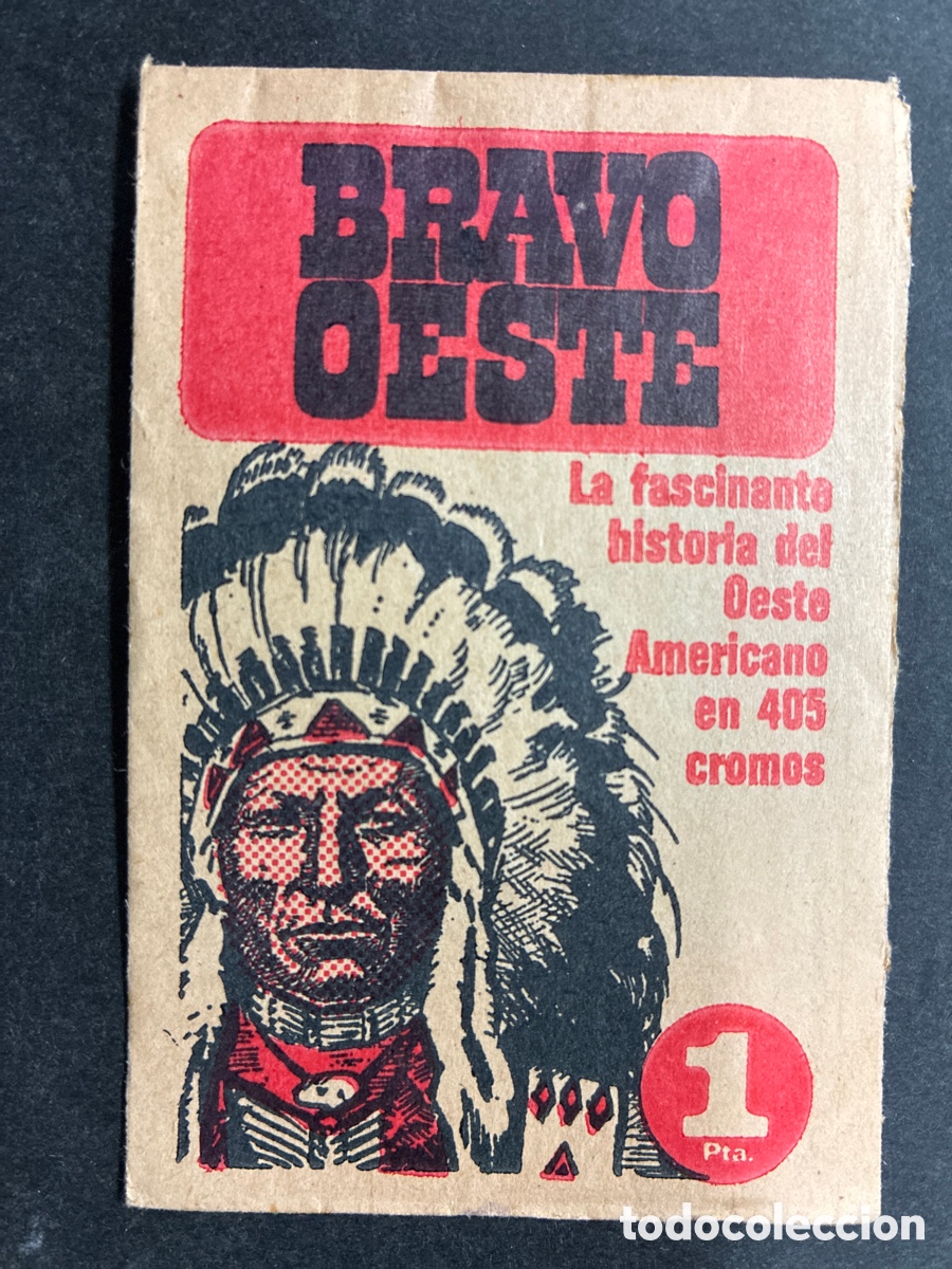 Coleccionismo Cromos antiguos: SOBRE CROMOS SIN ABRIR ALBUM BRAVO OESTE EDITORIAL BRUGUERA
