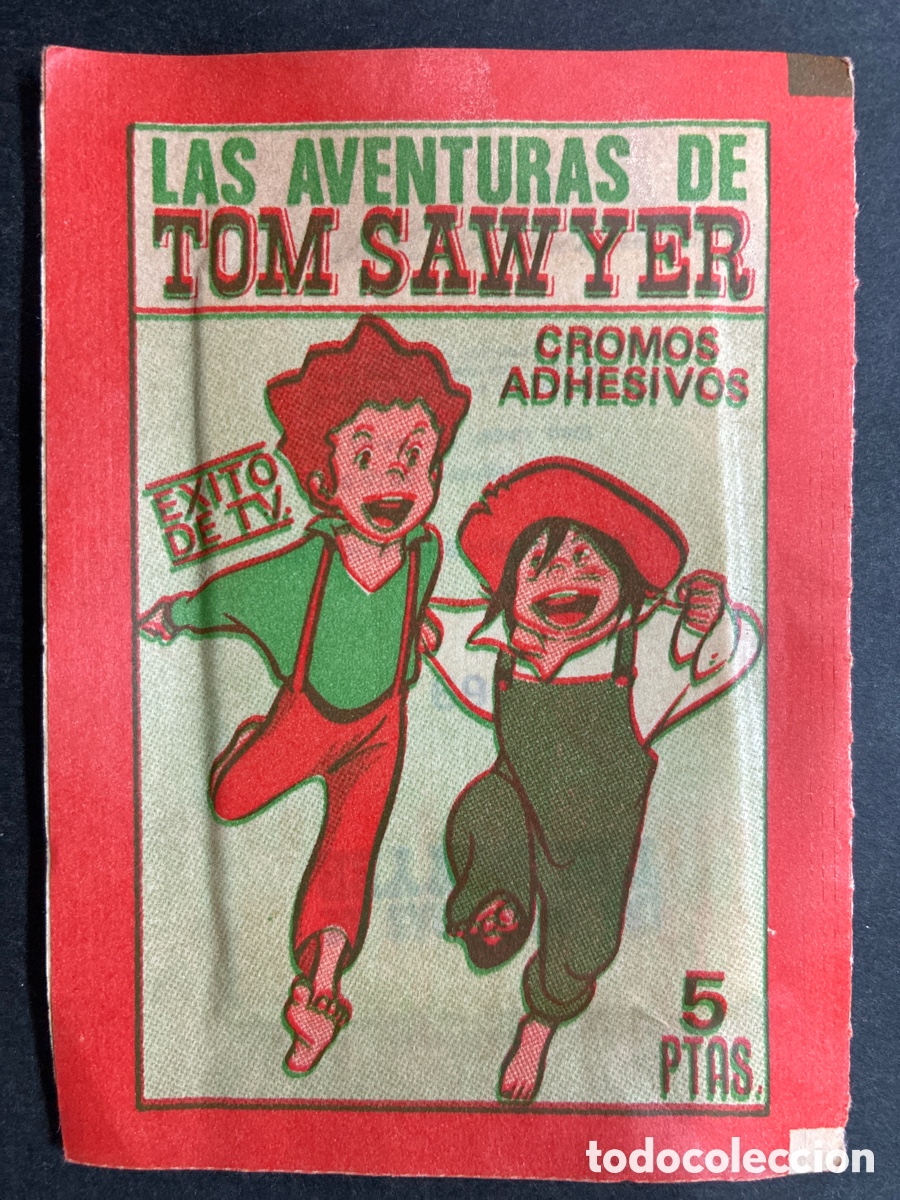 Coleccionismo Cromos antiguos: SOBRE CROMOS SIN ABRIR ALBUM SERIE T.V LAS AVENTURS TOM SWAYER EDITORIAL FHER