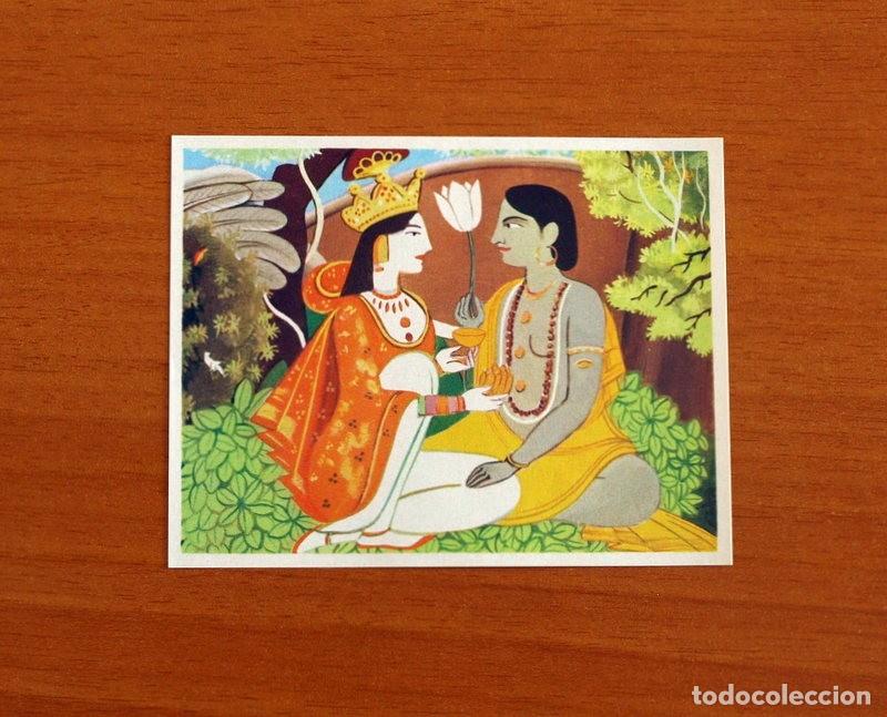 Coleccionismo Cromos antiguos: Asia y sus Habitantes -N&ordm; 192 Krishna y Radha en Kangra -Editorial Maga A&ntilde;o 1972 -Cromo Nunca Pegado
