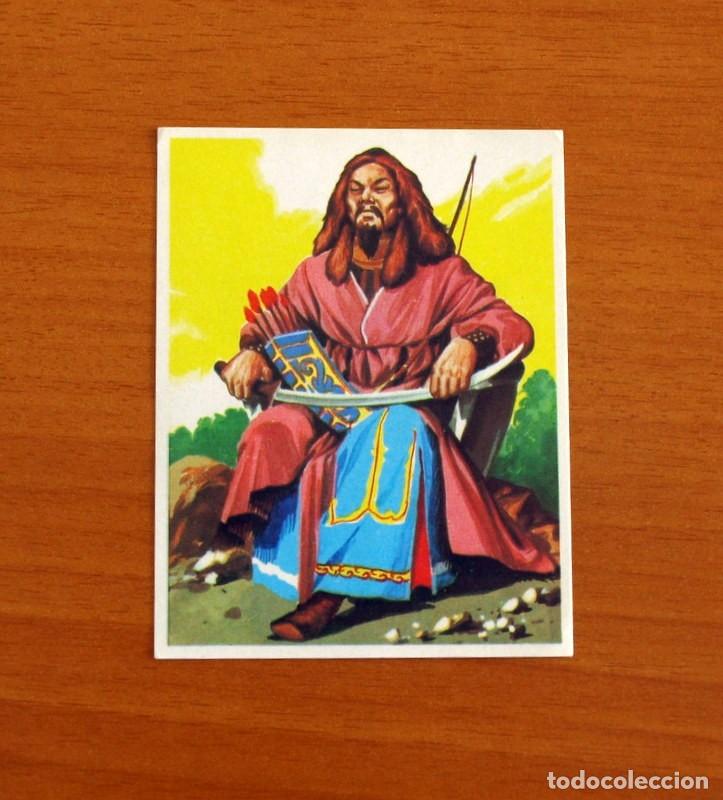 Coleccionismo Cromos antiguos: Asia y sus Habitantes -N&ordm; 201 Gengis Kan -Editorial Maga A&ntilde;o 1972 -Cromo Nunca Pegado