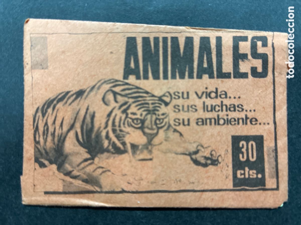 Coleccionismo Cromos antiguos: SOBRE CROMOS SIN ABRIR ALBUM CROMOS ANIMALES SU LUCHA ... EDITORIAL FHER