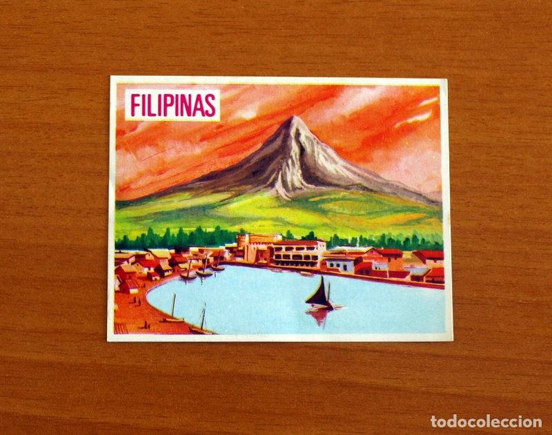 Coleccionismo Cromos antiguos: Asia y sus Habitantes -N&ordm; 235 Filipinas, Monte Mayon -Editorial Maga A&ntilde;o 1972 -Cromo Nunca Pegado