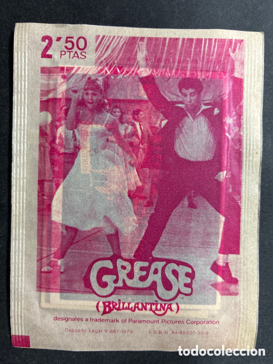 Coleccionismo Cromos antiguos: SOBRE CROMOS SIN ABRIR ALBUM CROMOS PELICULA GREASE EDITORIAL MAGA