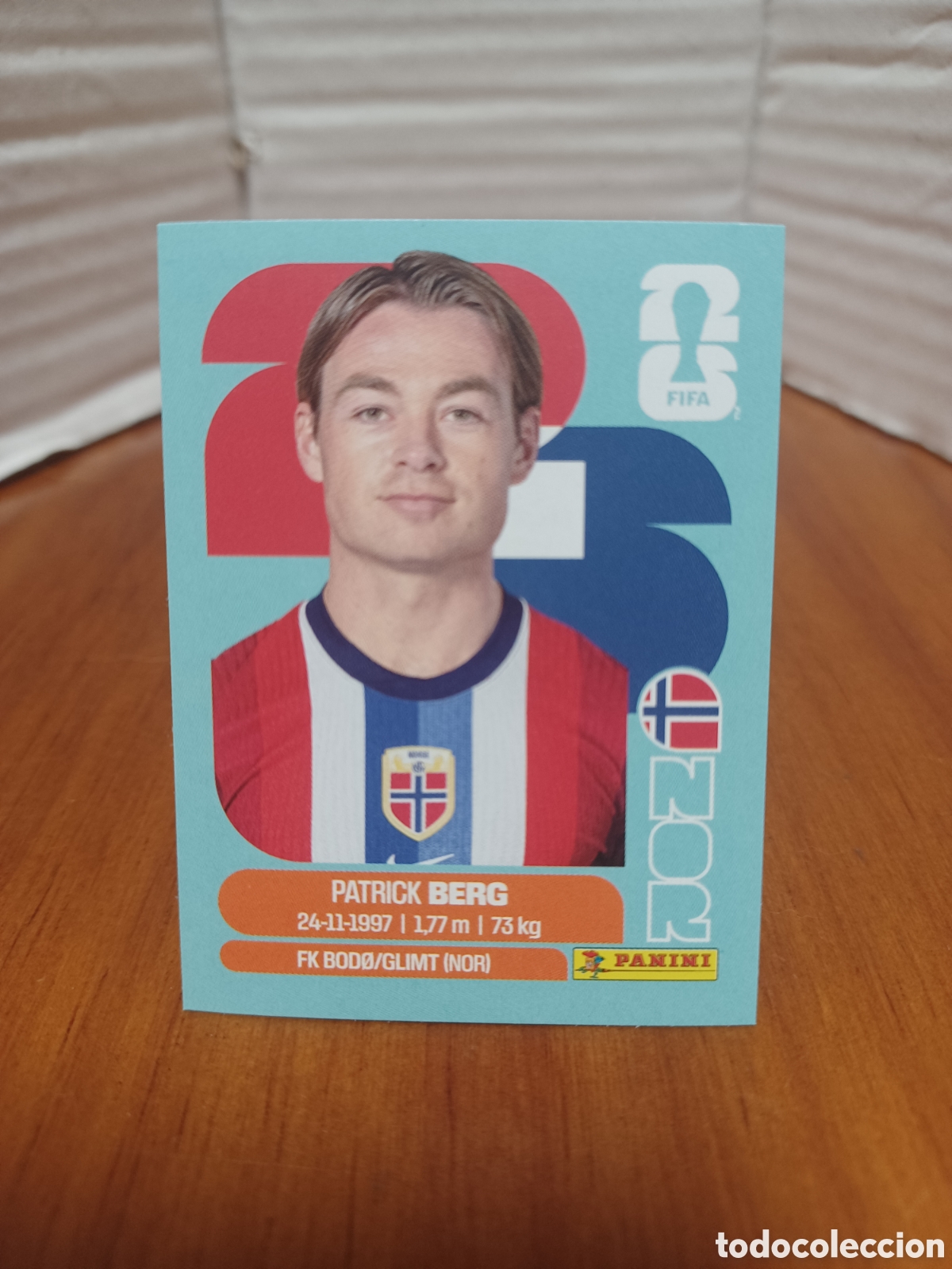 Coleccionismo Cromos antiguos: Cromo fifa world cup mundial 2026 Berg 14 Noruega