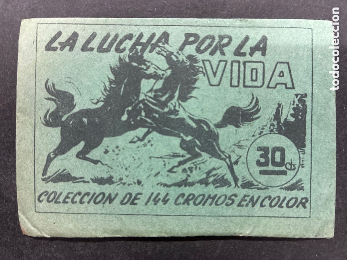 Coleccionismo Cromos antiguos: SOBRE CROMOS SIN ABRIR ALBUM CROMOS LA LUCHA POR LA VIDA EDITORIAL RUIZ ROMERO