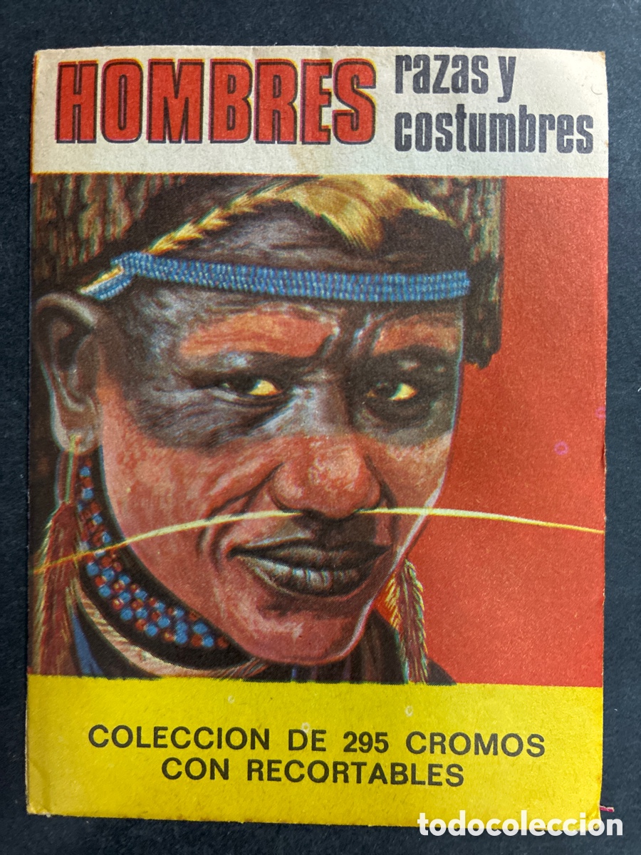 Coleccionismo Cromos antiguos: SOBRE CROMOS SIN ABRIR ALBUM CROMOS HOMBRES RAZAS Y COSTUMBRES EDITORIAL RUIZ ROMERO