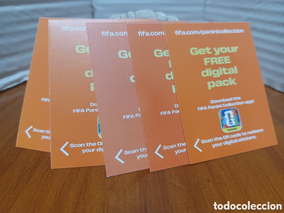 Coleccionismo Cromos antiguos: 5 Cromo c&oacute;digo fifa world cup 2026 sin usar