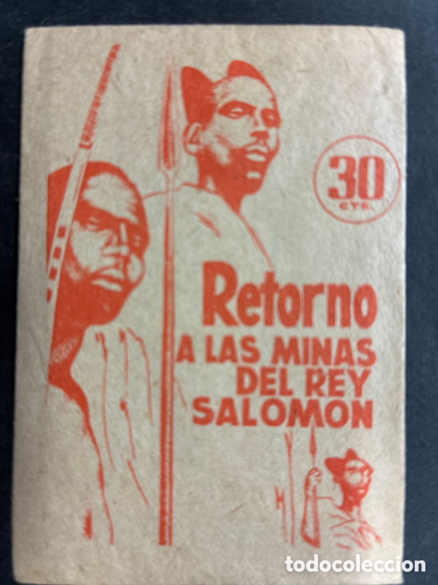 Coleccionismo Cromos antiguos: SOBRE CROMOS SIN ABRIR ALBUM PELICULA EL RETORNO DE LAS MINAS DEL REY SALOMON EDITORIAL RUIZ ROMERO