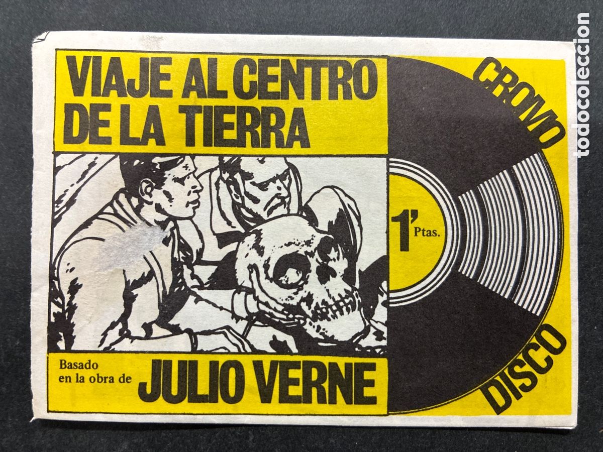 Coleccionismo Cromos antiguos: SOBRE CROMOS SIN ABRIR ALBUM VIAJE AL CENTRO DE LA TIERRA CROMO DISCO