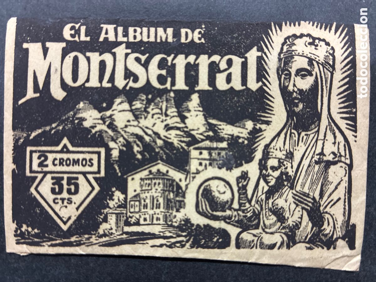 Coleccionismo Cromos antiguos: SOBRE CROMOS SIN ABRIR ALBUM DE MONTSERRAT