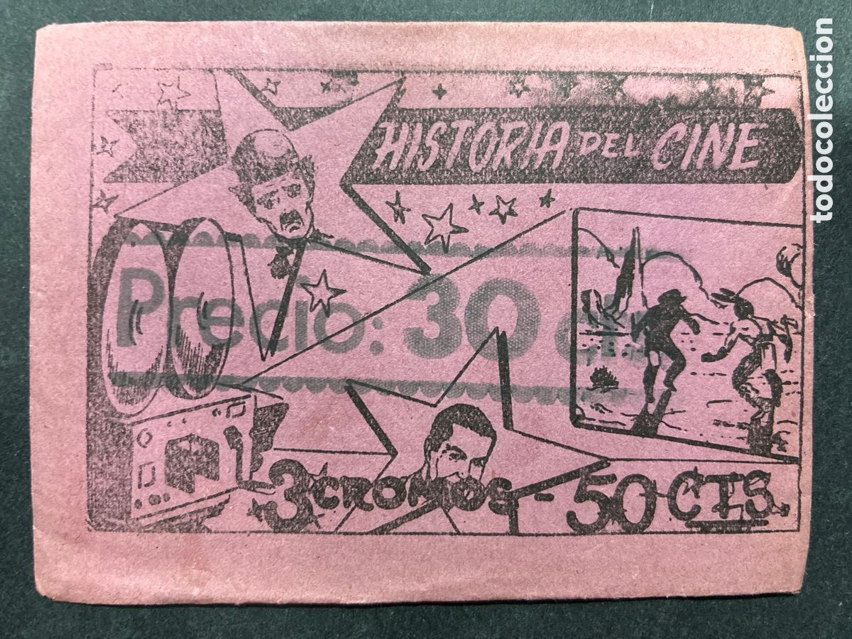 Coleccionismo Cromos antiguos: SOBRE CROMOS SIN ABRIR ALBUM HISTORIA DEL CINE