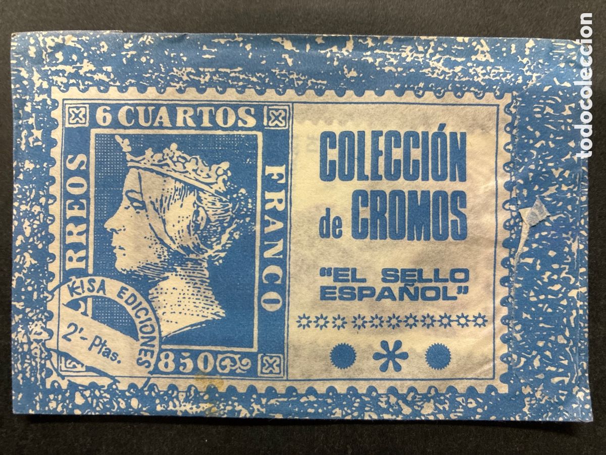 Coleccionismo Cromos antiguos: SOBRE CROMOS SIN ABRIR ALBUM EL SELLO ESPA&Ntilde;OL EDITORIAL KEISA