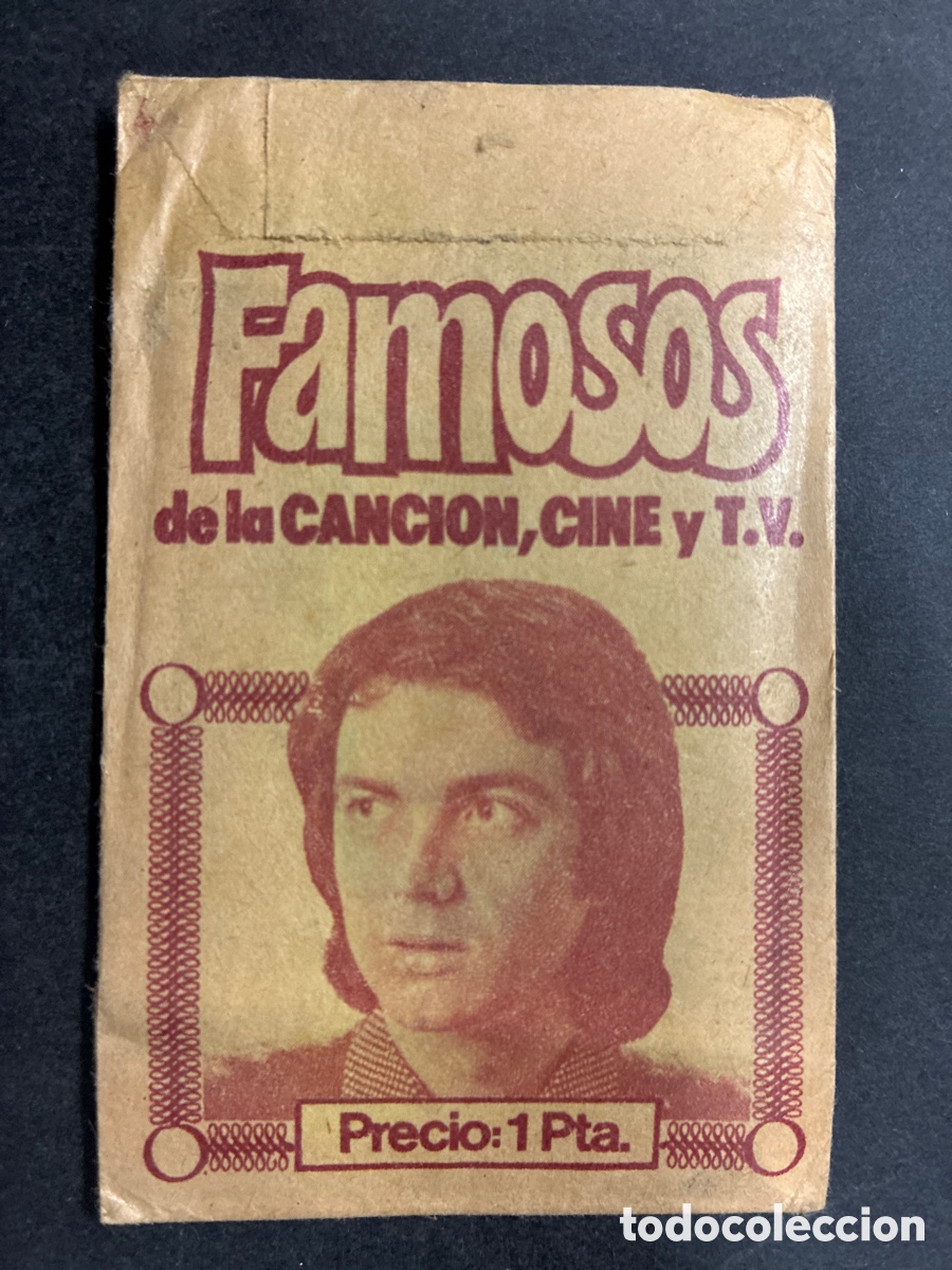 Coleccionismo Cromos antiguos: SOBRE CROMOS SIN ABRIR ALBUM FAMOSOS DE LA CANCION CINE Y TV