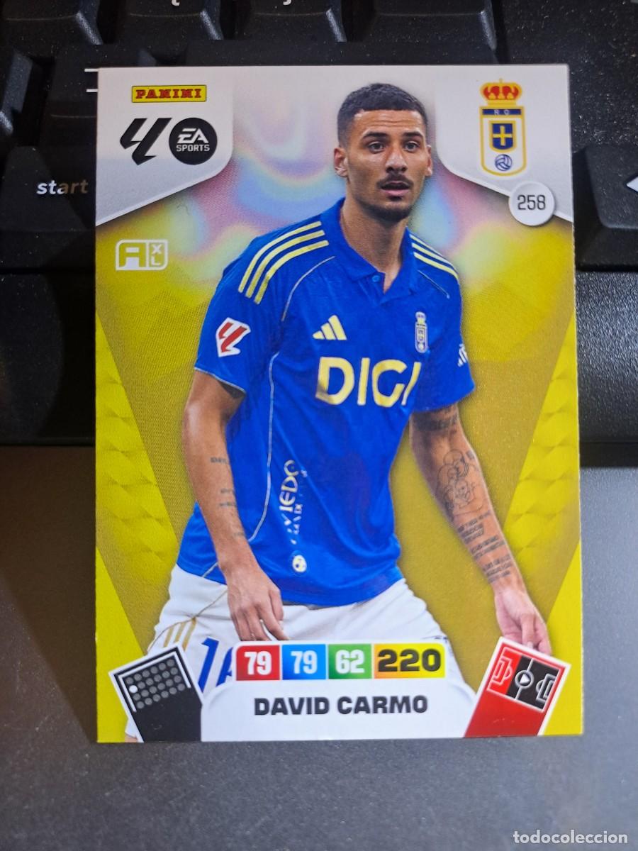 Coleccionismo Cromos antiguos: ADRENALYN XL DAVID CARMO 258 OVIEDO CROMO LIGA 2025 2026 25 26 PANINI