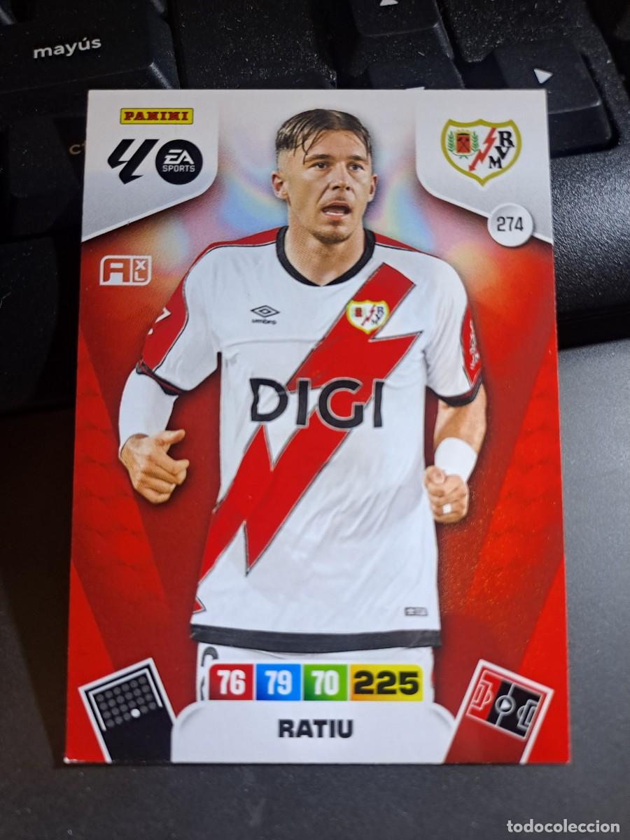Coleccionismo Cromos antiguos: ADRENALYN XL RATIU 274 RAYO VALLECANO CROMO LIGA 2025 2026 25 26 PANINI
