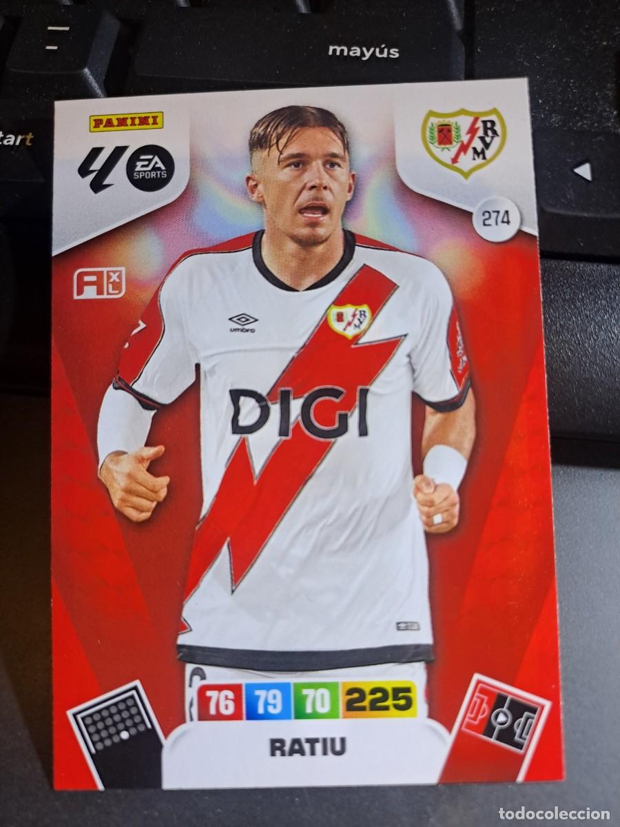 Coleccionismo Cromos antiguos: ADRENALYN XL RATIU 274 RAYO VALLECANO CROMO LIGA 2025 2026 25 26 PANINI