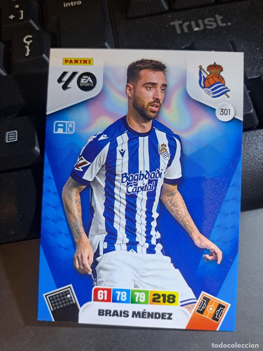 Coleccionismo Cromos antiguos: ADRENALYN XL BRAIS MENDEZ 301 REAL SOCIEDAD CROMO LIGA 2025 2026 25 26 PANINI