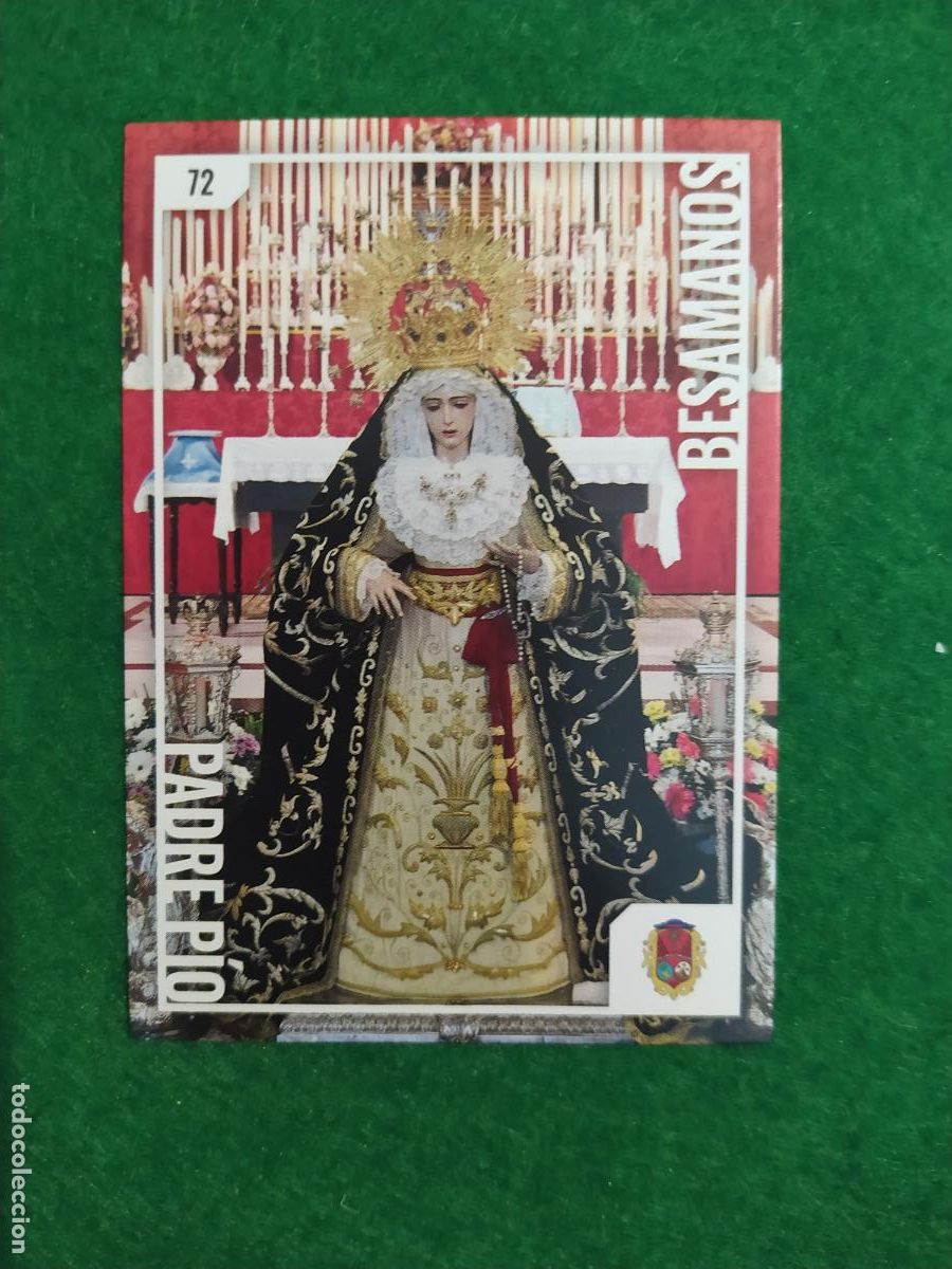 Coleccionismo Cromos antiguos: Holy cards Sevilla semana santa 2026 BESAMANOS N&ordm;72 PADRE PIO