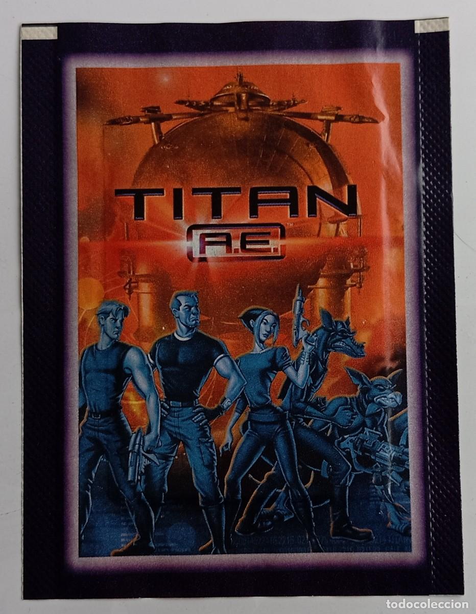 Coleccionismo Cromos antiguos: Sobre cromos stickers sin abrir TITAN A.E. PANINI.