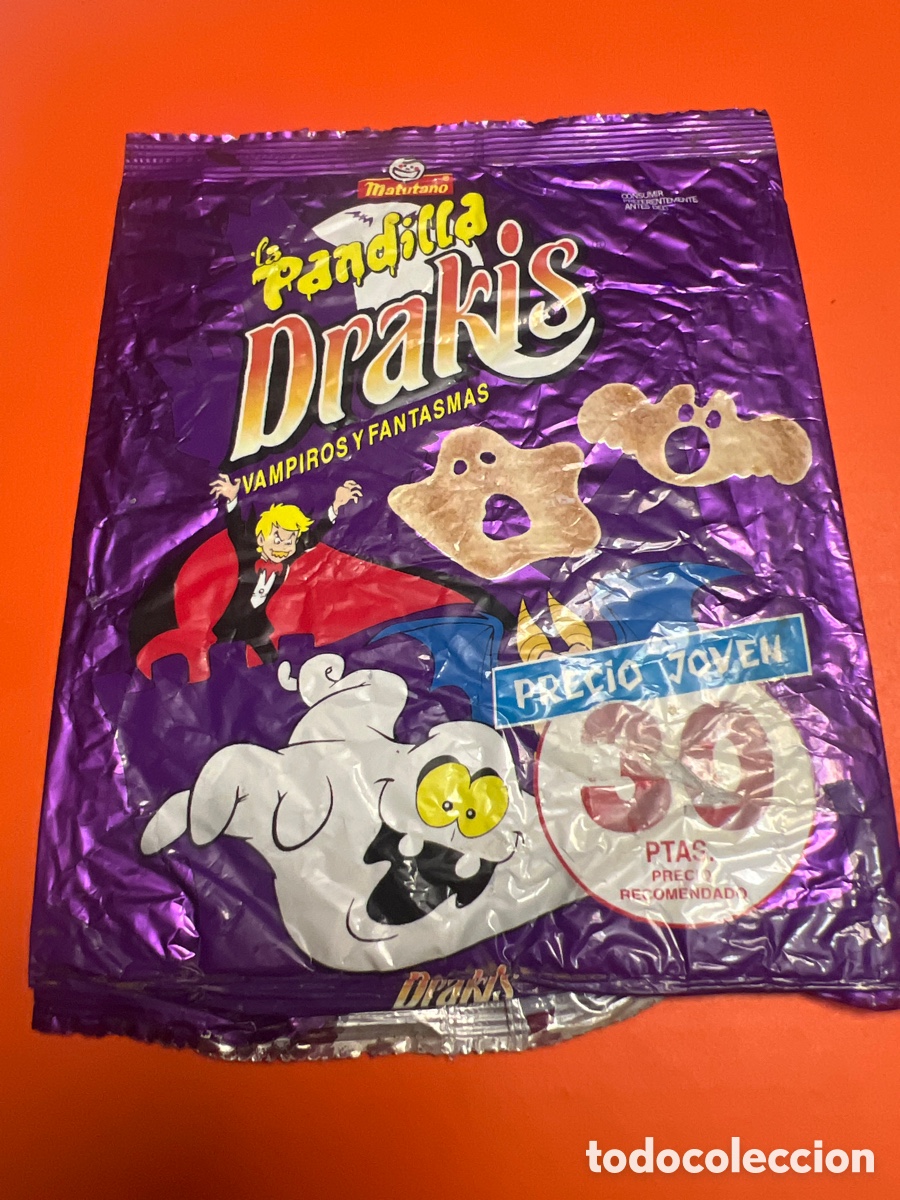 Coleccionismo Cromos antiguos: Matutano envoltorio Drakis