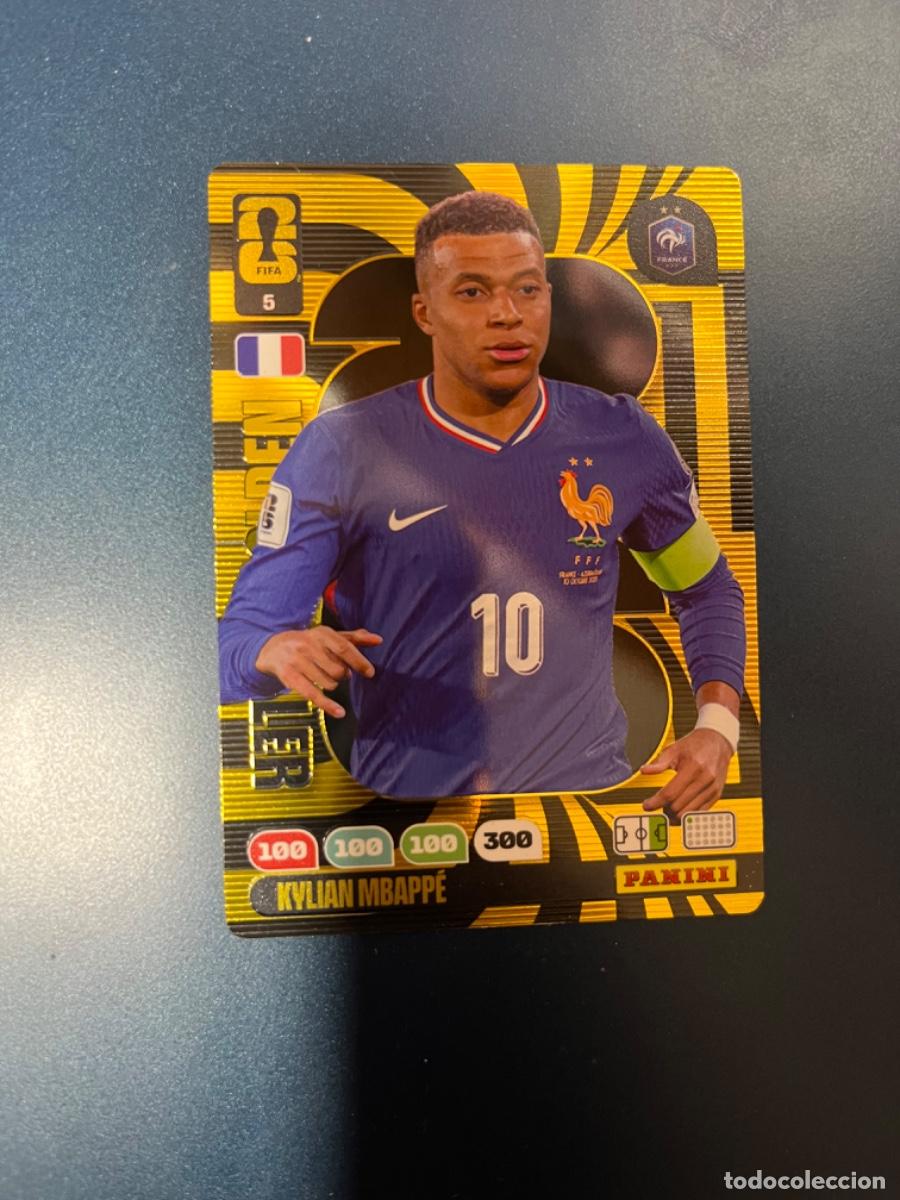 Coleccionismo Cromos antiguos: 5 mbappe france Francia golden ballet adrenalyn world cup mundial 2026