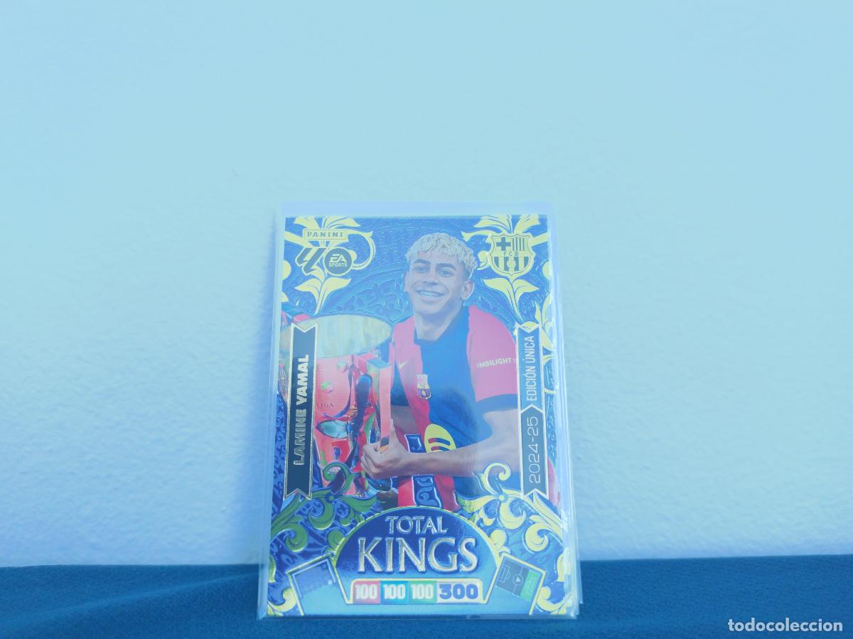 Coleccionismo Cromos antiguos: TOTAL KINGS 2024 2025 EDICION UNICA LAMINE YAMAL TOTAL KINGS BARCELONA CROMO ADRENALYN XL 25 26