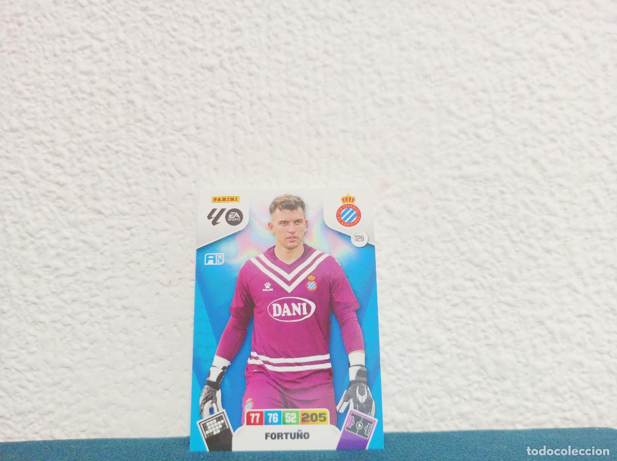 Coleccionismo Cromos antiguos: 129 FORTU&Ntilde;O BASE RCD ESPANYOL PANINI ADRENALYN XL 25 26