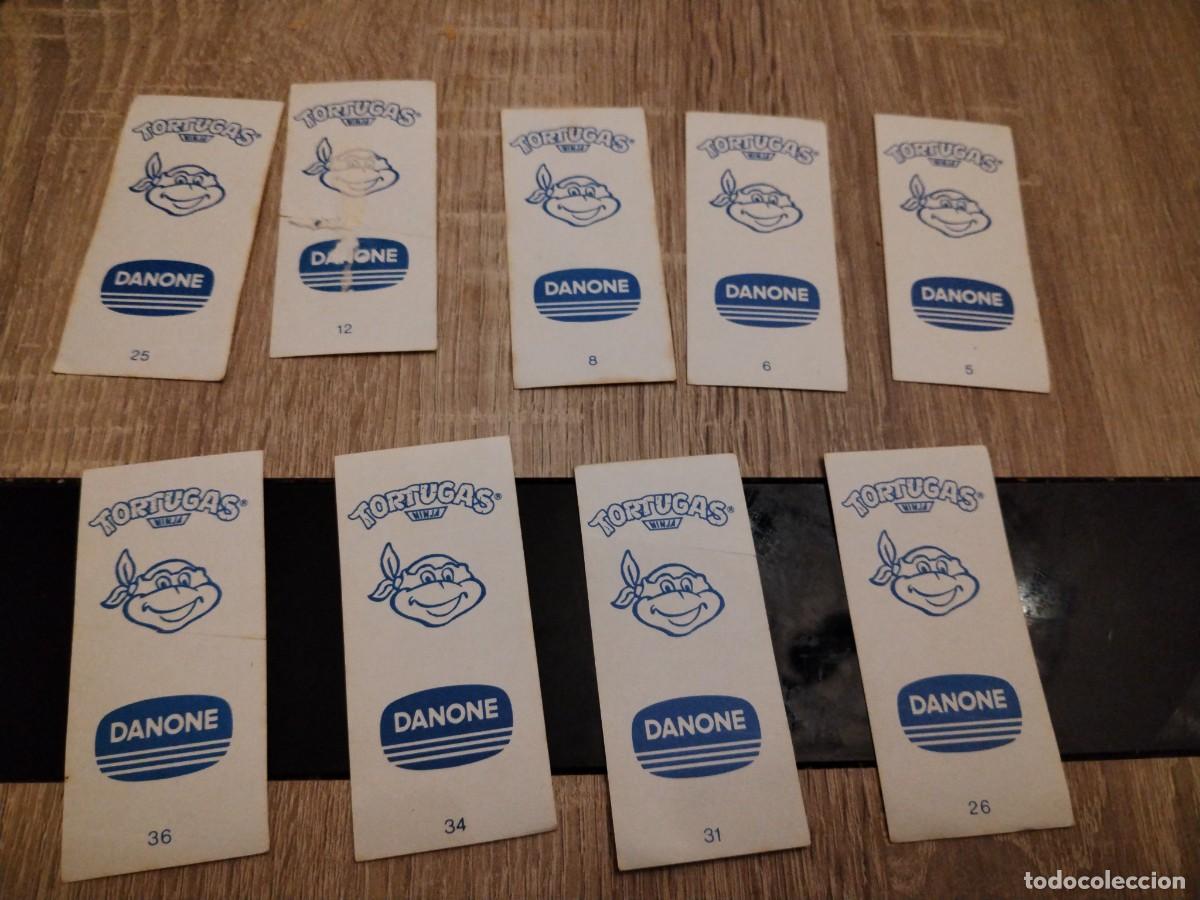 Coleccionismo cromos antiguos: Tortugas ninja- Danone- lote - Foto 2