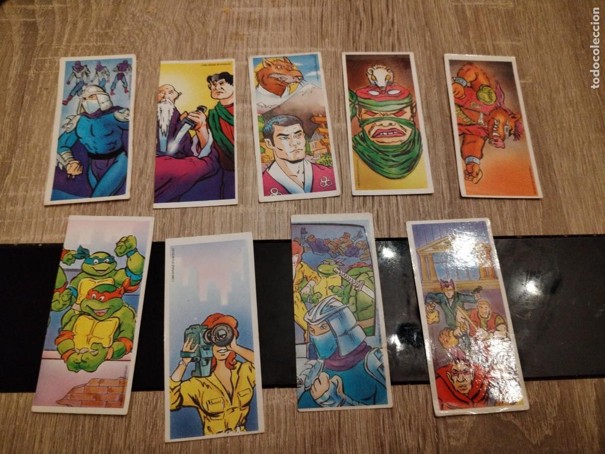 Coleccionismo cromos antiguos: Tortugas ninja- Danone- lote - Foto 1
