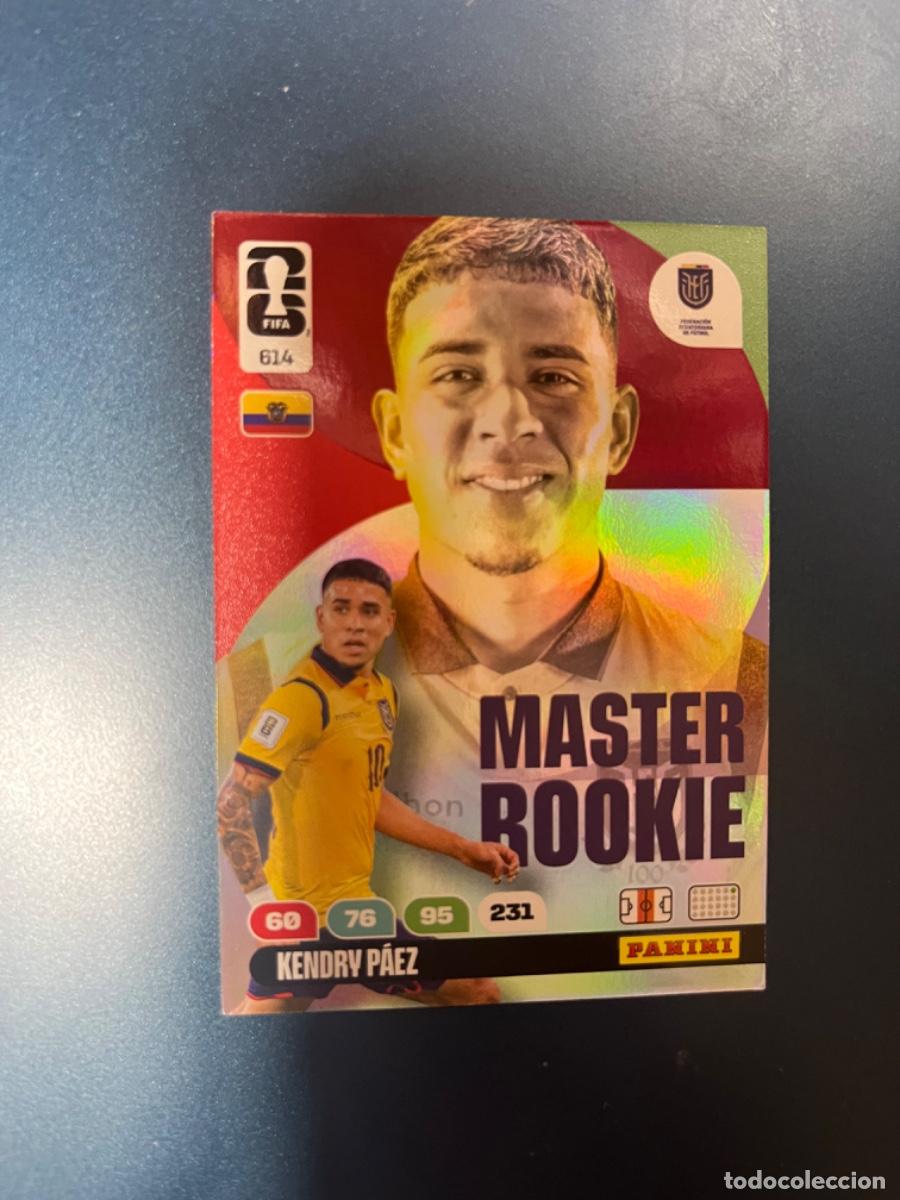 Coleccionismo Cromos antiguos: 614 kendry paez ecuador master rookie adrenalyn world cup mundial 2026