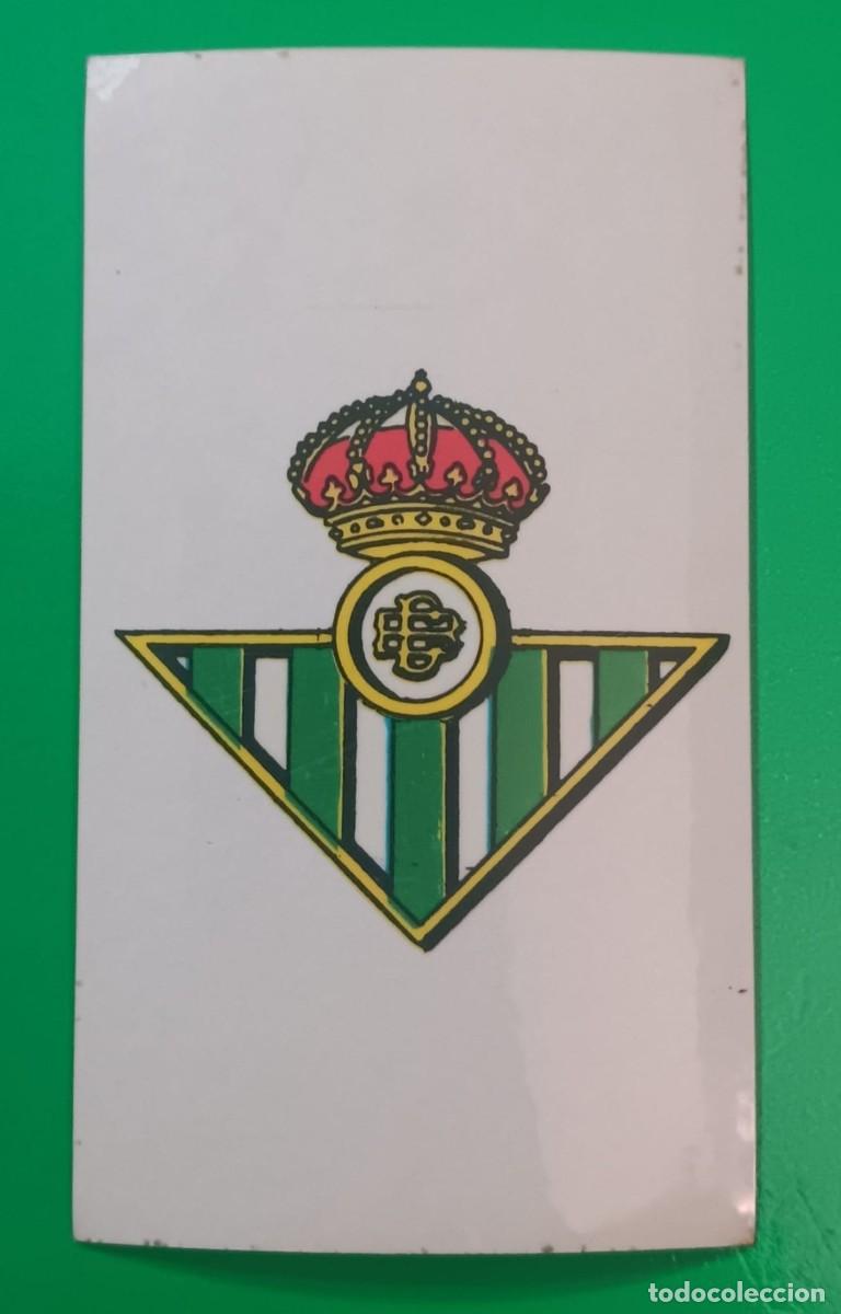 Coleccionismo Cromos antiguos: CROMO ALBUM ESCUDOS ADHESIVOS MOTOS COCHES FUTBOL MARCAS DIDEC BETIS NUMERO 177
