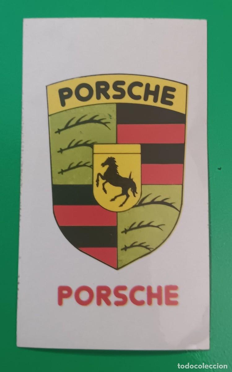 Coleccionismo Cromos antiguos: CROMO ALBUM ESCUDOS ADHESIVOS MOTOS COCHES FUTBOL MARCAS DIDEC PORSCHE NUMERO 199