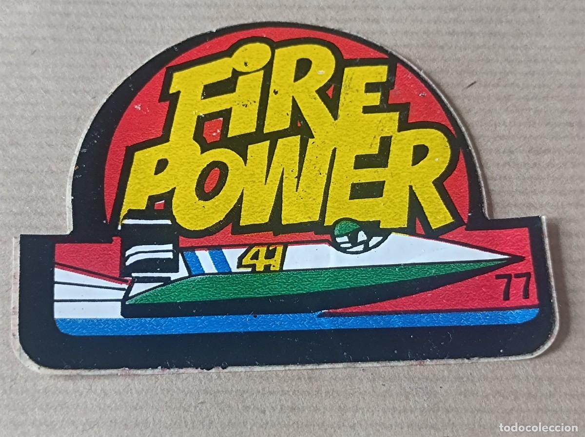 Coleccionismo Cromos antiguos: CROMO ADHESIVO SUPER EMBLEMAS BIBMO N&ordm; 77 FIRE POWER