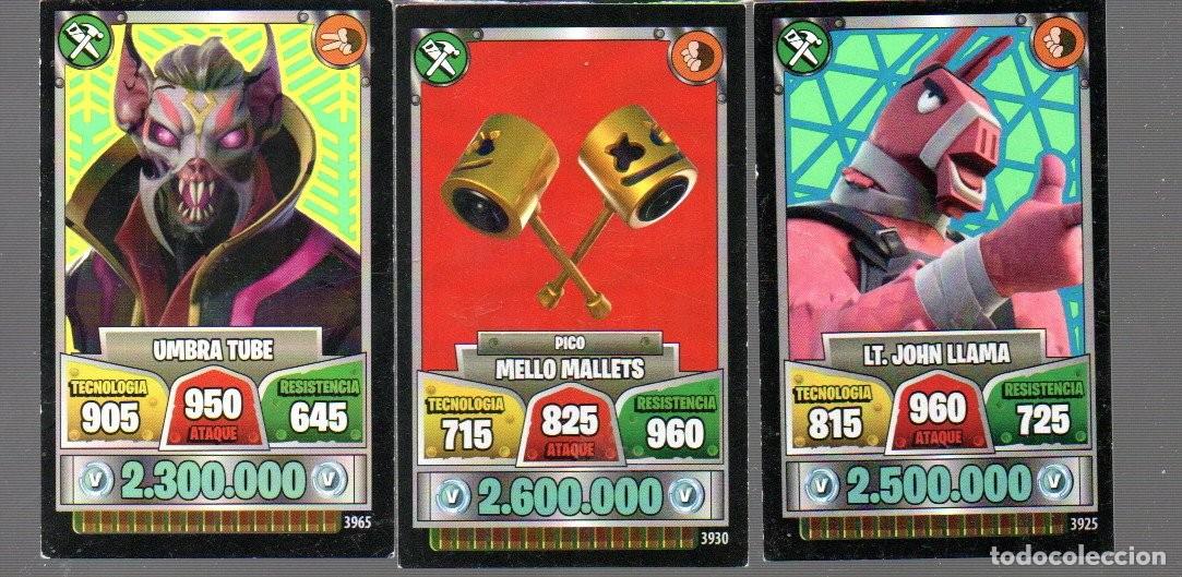 Coleccionismo Cromos antiguos: NUEVE CROMO DE FORTNITE TRADING CARD GAME N&ordm; 3197 3728 3860 3905 3907 3917 3925 3930 3965