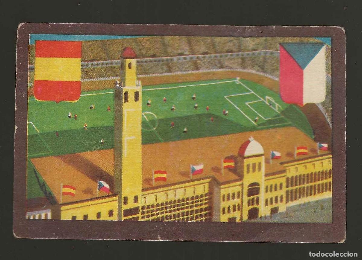 Coleccionismo Cromos antiguos: CHOCOLATES TUPINAMBA -- PARTIDOS INTERNACIONALES - SERIE A -- N&ordm; 19 ESPA&Ntilde;A - CHECOSLOVAQUIA